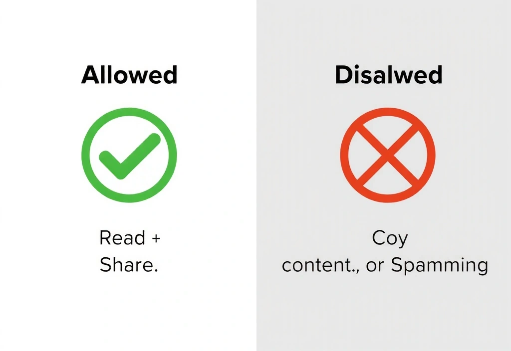 Piktogramy představující zákazy a povolené akce